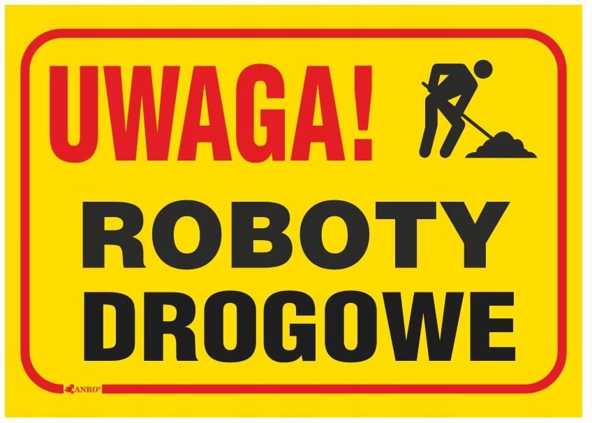 Uwaga Roboty Drogowe 250x350mm Pcv Ceny I Opinie Ceneo Pl