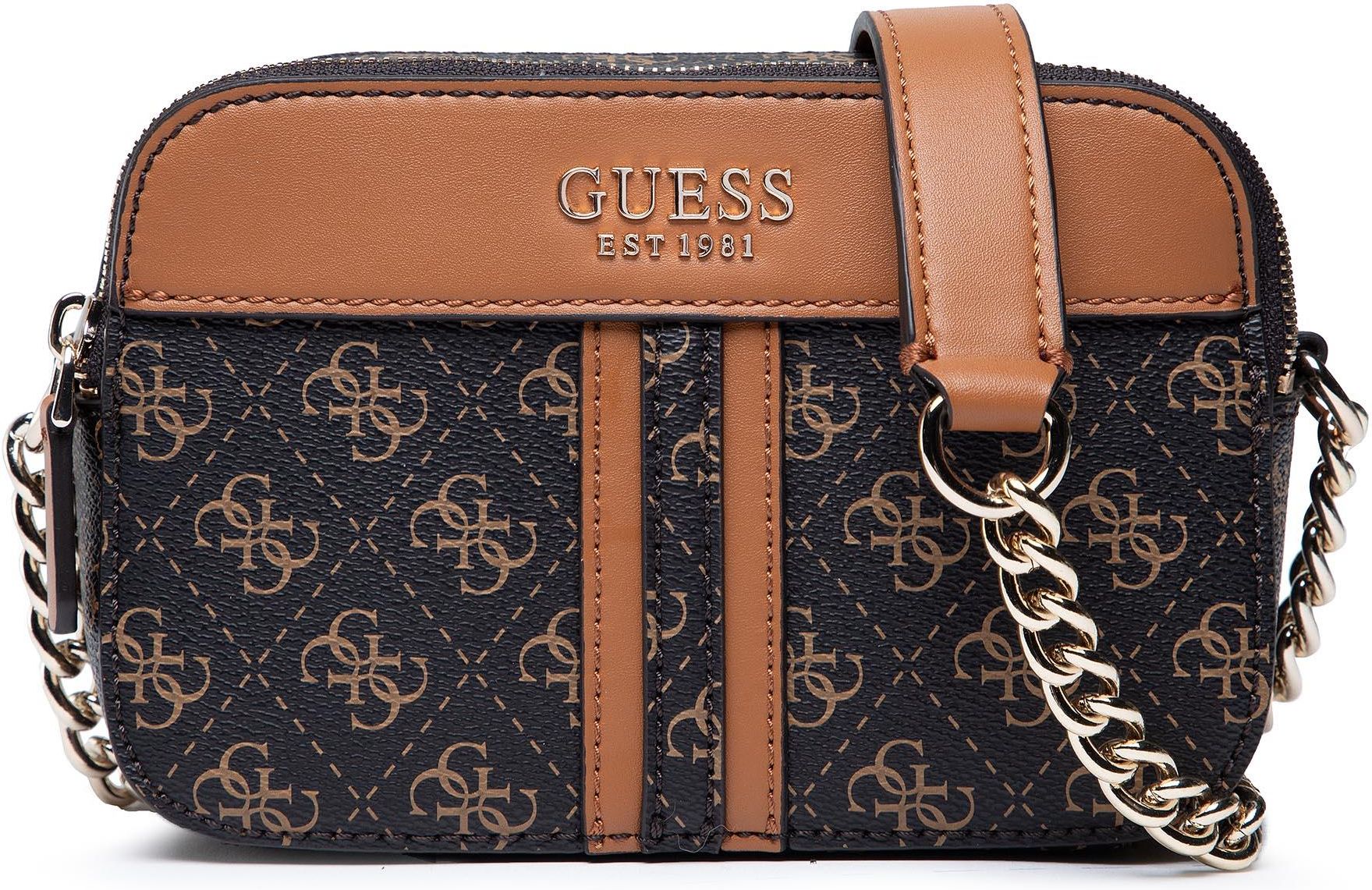 Torebka Guess Noelle Kg Hwkg Brown Cognac Ceny I Opinie