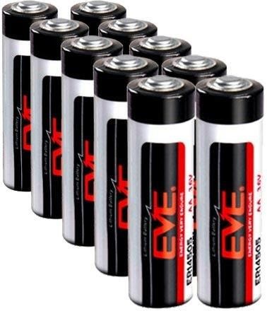 10 X Bateria Litowa EVE ER14505S 3 6V 2700mAh Li SOCL2 AA LS14500