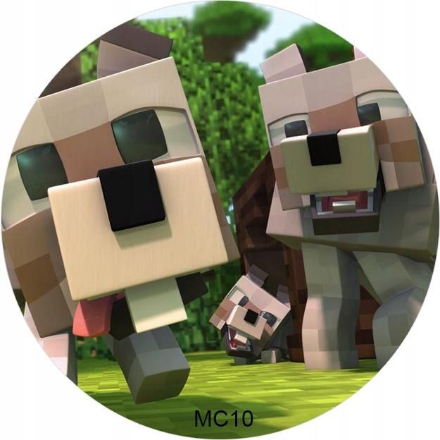 Op Atek Na Tort Minecraft Wydruk Okr G Y Cm F Ce F Ceny I Opinie