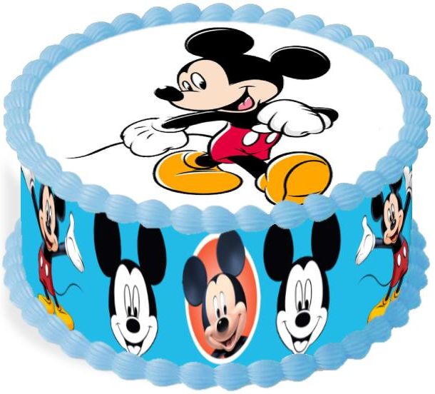 Op Atek Na Tort Cm Myszka Mickey Urodziny Party B Ceny I