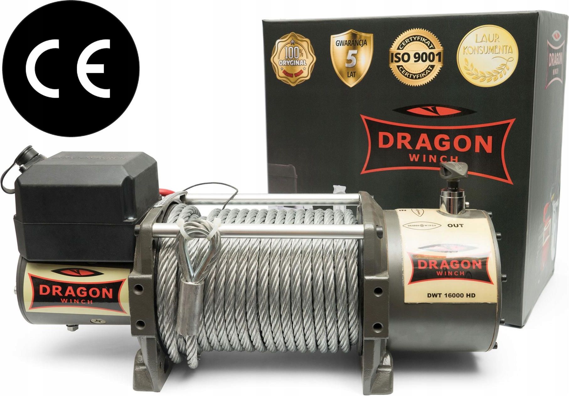 Akcesoria Off Road Dragon Winch Wyciągarka Elektryczna Do Lawety 7 2T