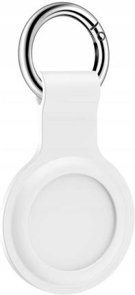 ETUI BRELOK na KLUCZE do Apple AIRTAG silikon biał - zdjęcie 3