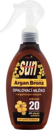 Vivaco Sun Argan Bronz Suntan Lotion Spf20 U Preparat Do Opalania Ciała