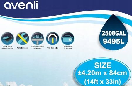 Basen Avenli 17800EU 420x84cm - zdjęcie 3