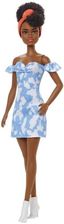 Barbie Fashionistas Wybielana niebieska sukienka FBR37 HBV17