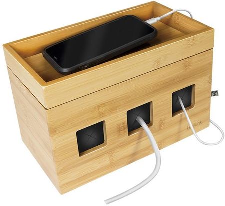 Logilink Cable Box Bambusowy (KAB0076) - zdjęcie 2
