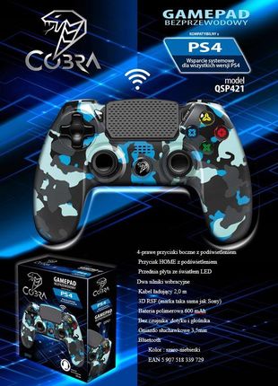 Cobra QSP421 Szaro-Niebieski Moro - zdjęcie 5