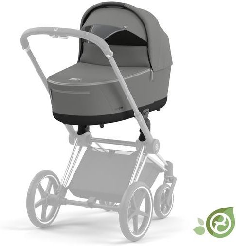 Cybex Gondola Do Wózka Priam 4 0 Conscious Green Leaf Eco Pearl Grey