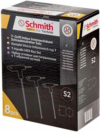 Schmith Komplet Kluczy Imbusowych Typ T 8Szt. Sqki1 - zdjęcie 2