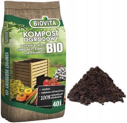 Kompost Ogrodowy Bio 40l Nawóz 100% Naturalny