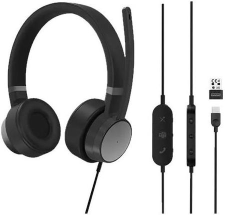 Lenovo Go Wired Anc Grafitowy Czarny (4XD1C99223) - zdjęcie 5