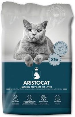 Aristocat Bentonite Plus żwirek bentonitowy naturalny 25l - zdjęcie 2