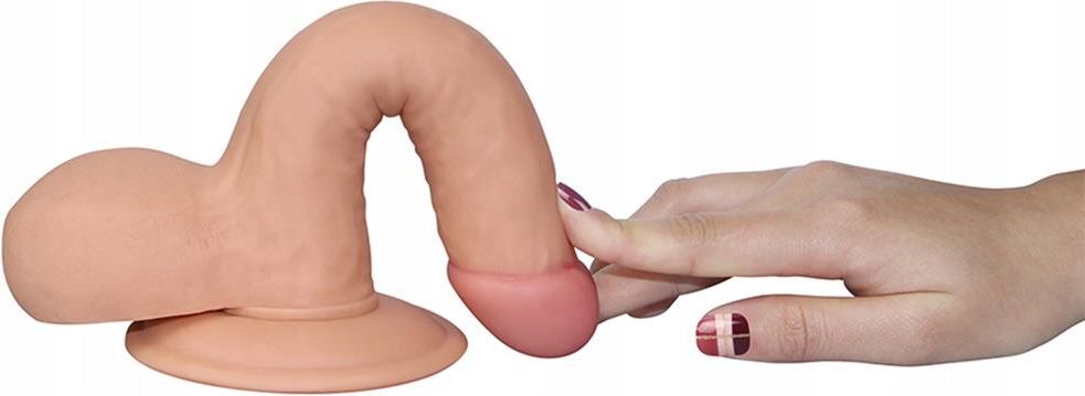 Lovetoy Realistyczne Dildo 18cm Sztuczny Penis Z Jądrami Z Przyssawką