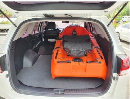 Scorpio Kayak Jednoosobowy Wędkarski Z Napędem Nożnym Pedal Fi Czarny Ziel - zdjęcie 4