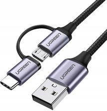 Kabel Usb 2W1 Ugreen Type-C / Micro Usb, Qc 3.0, 1