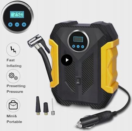 CarSun Kompresor 12V LED LCD - zdjęcie 2