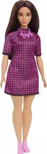 Barbie Fashionistas Sukienka różowa kratka FBR37 HBV20