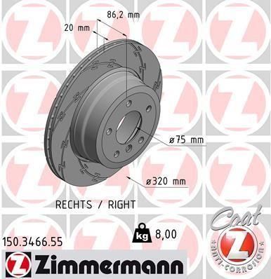 Tarcza Hamulcowa Tarcza Hamulcowa Otto Zimmermann 150 3466 55 Opinie