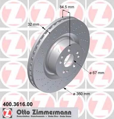 Tarcza Hamulcowa Tarcza Hamulcowa Otto Zimmermann 400 3616 00 Opinie