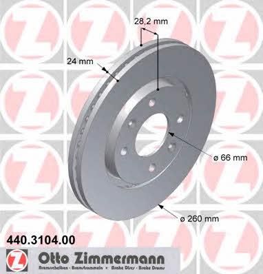 Tarcza Hamulcowa Tarcza Hamulcowa Otto Zimmermann 440 3104 00 Opinie