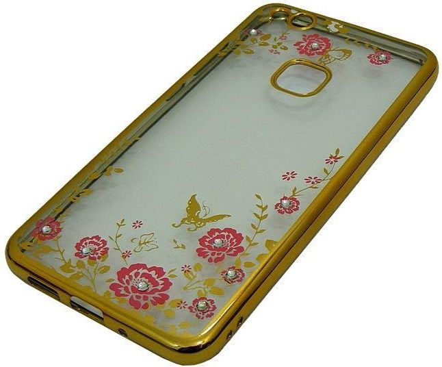 Etui BUMPER GLOSSY DIAMOND do telefonu Huawei P10 Lite złoty