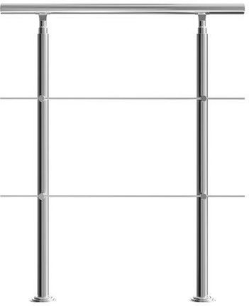 Balkon Balustrada Schodowa 100X107 Stal Nierdzewna - zdjęcie 2