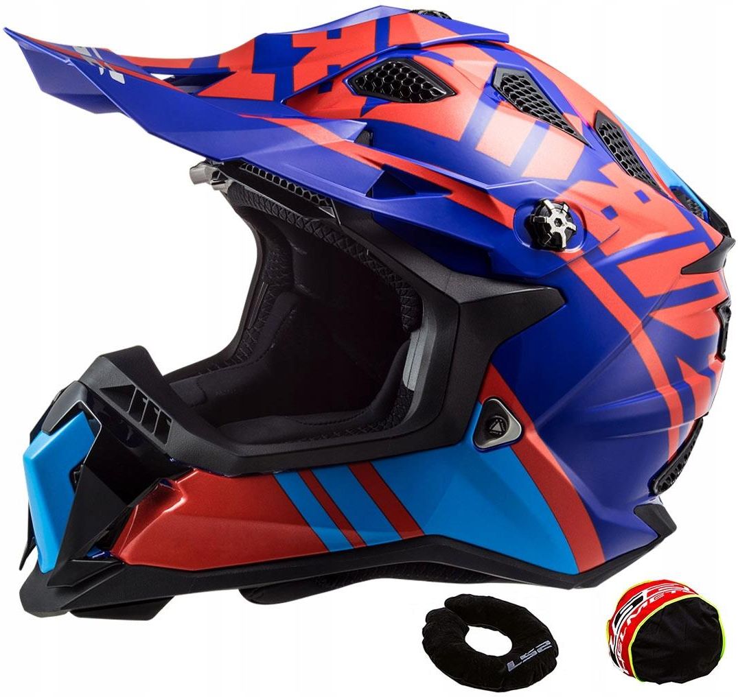 Kask Motocyklowy Ls Cross Mx Subverter Evo Gammax Blue Xl Opinie