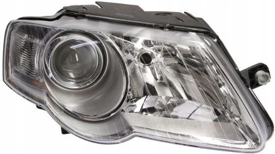 Lampa przednia Depo Vw Passat B6 3C Grill Kratka Środkowa Dolna Czarna