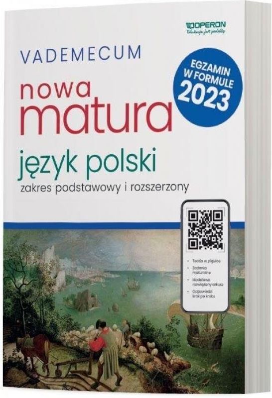 Podręcznik szkolny Matura 2023 Język polski Vademecum Zakres