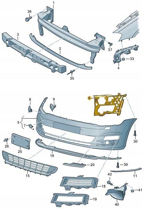 Volkswagen Oe Lizg Prowadnica Zderzaka Vw Golf Vii Prz D P Opinie I