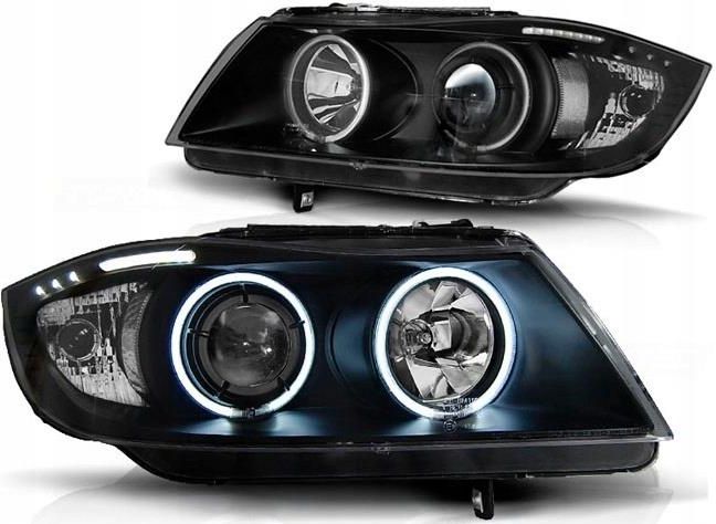 Lampa Przednia Eagle Eyes Reflektor Lampa Ringi Angel Eyes Bmw E