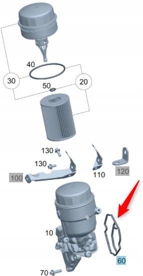 Mercedes Benz Oe Uszczelka Obudowy Filtra Oleju Mercedes Om642 Opinie