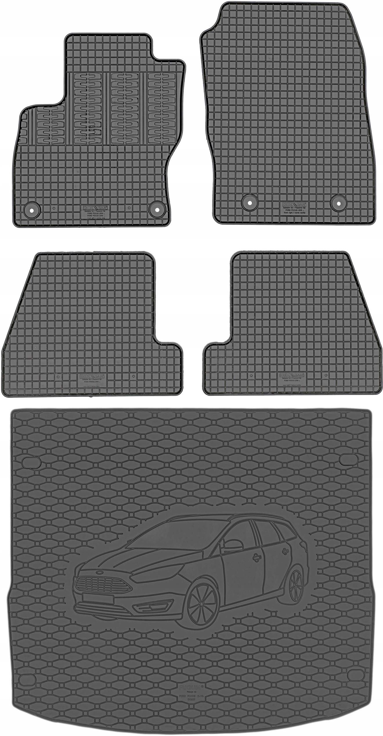 Dywanik Samochodowy Max Dywanik Ford Focus III Kombi Fl 2015 2018