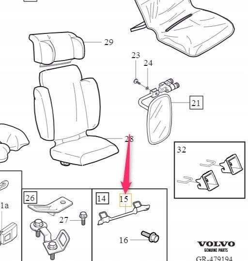 Volvo Oe Uchwyt Prawy Fotelika Dziecięcego Isofix Volvo Opinie i ceny