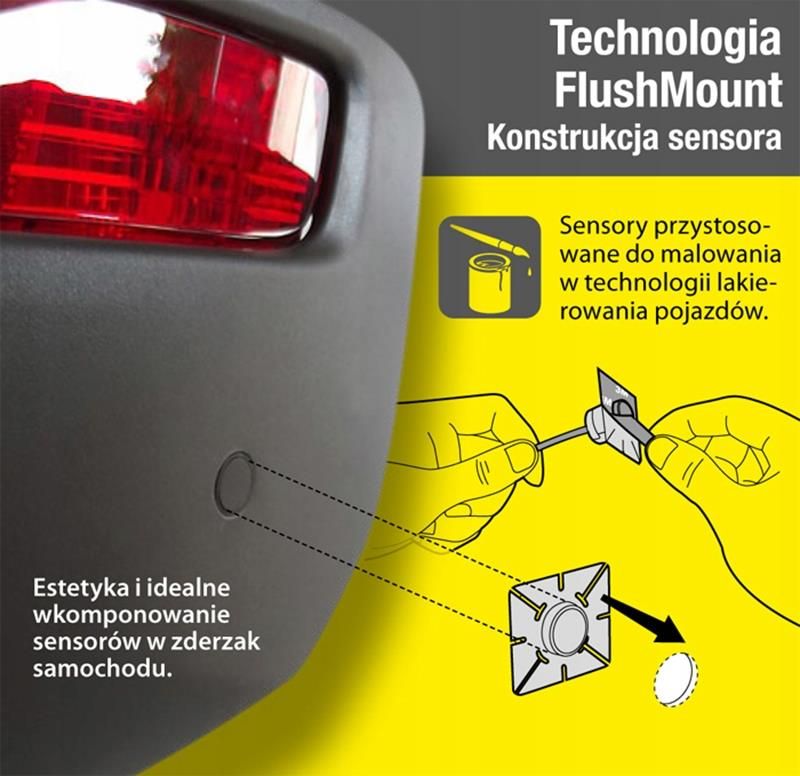 Czujniki Parkowania Steelmate Czujniki Cofania Z Buzzerem Steelmat