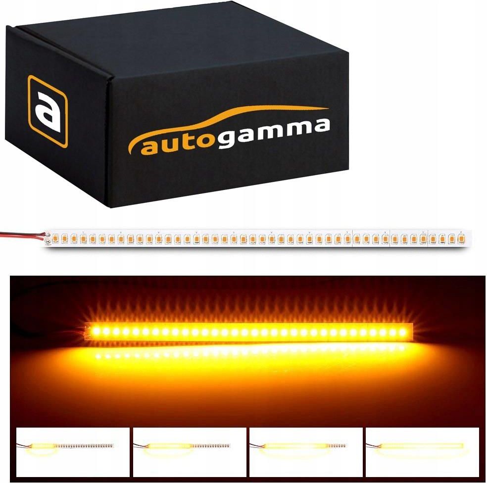 Kierunkowskaz Auto Gamma Paski Led Dynamiczne Kierunkowskazy 28 Cm 2