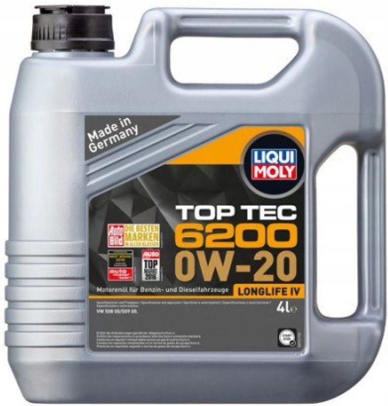 Olej Silnikowy Liqui Moly Olej 0W 20 Top Tec 6200 4L Opinie I Ceny Na