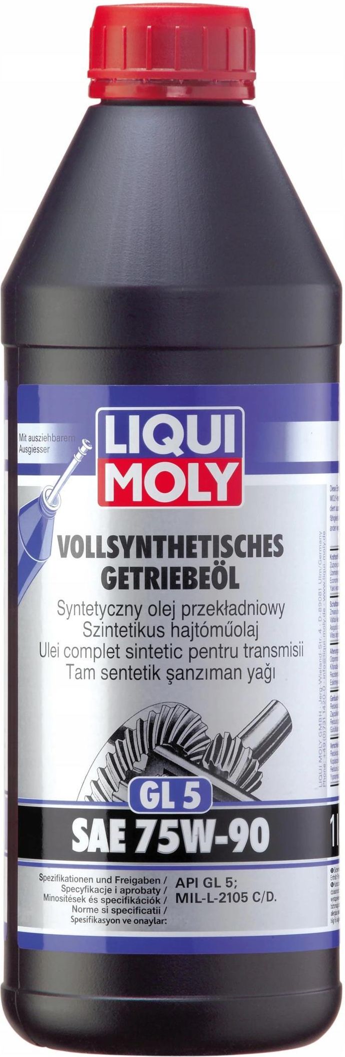 Olej przekładniowy Liqui Moly Olej Przekładniowy 75W 90 Gl5 1L Opinie