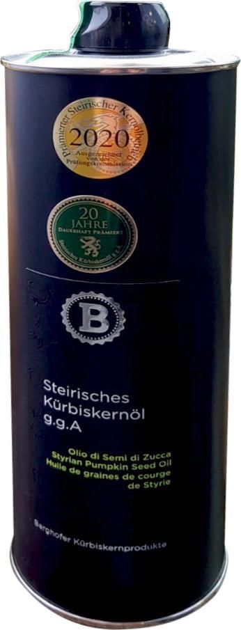 Berghofer Farmery Styryjski Olej Z Pestek Dyni W Puszce 1 000 Ml