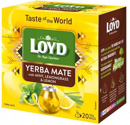 Yerba Mate Mint, Lemongrass&Lemon 20 torebek - zdjęcie 2
