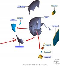 Obudowa Do Lusterka Zewn Trznego Obudowa Nak Adka Lusterka Lewa Ford
