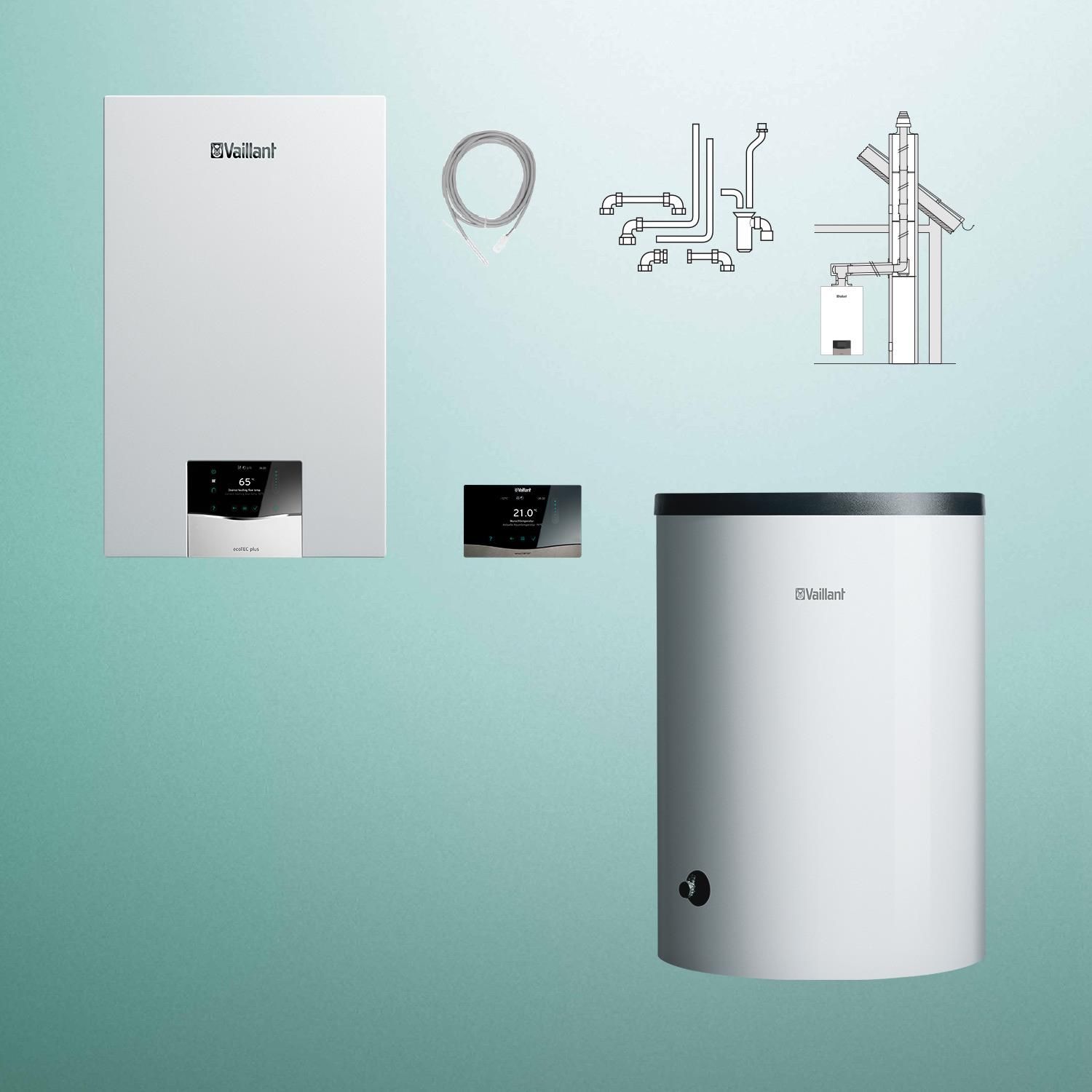 Zestaw Grzewczy Vaillant Ecotec Plus Vc Cs Kw Zasobnik L