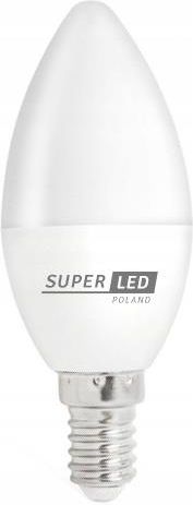 Superled Poland Żarówka LED E14 C37 6W 60W SMD 630lm CCD świeczka