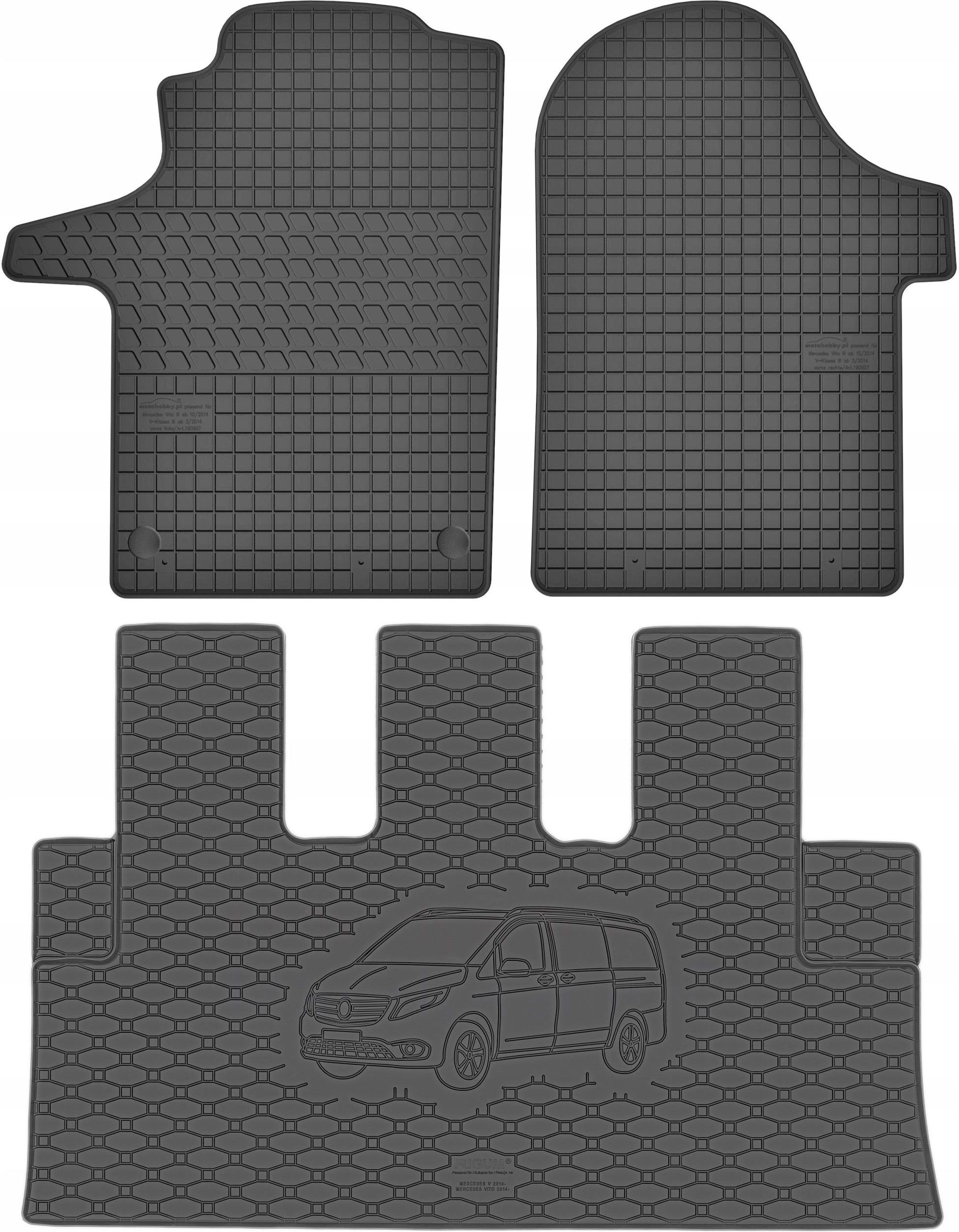 Dywanik Samochodowy Max Dywanik Mercedes Vito Iii W447 Van 2014