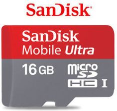 Karta pamięci do aparatu Sandisk microSDHC 16GB Class 6 (SDSDQY-016G-U46A) - zdjęcie 1