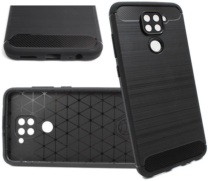 Etui Bumper Carbon LUX Do Telefonu Xiaomi Redmi Note 9 Czarne