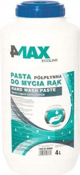 4Max Pasta Do Mycia Rąk Półpłynna Skuteczna 4L 1305 01 0005E Opinie i