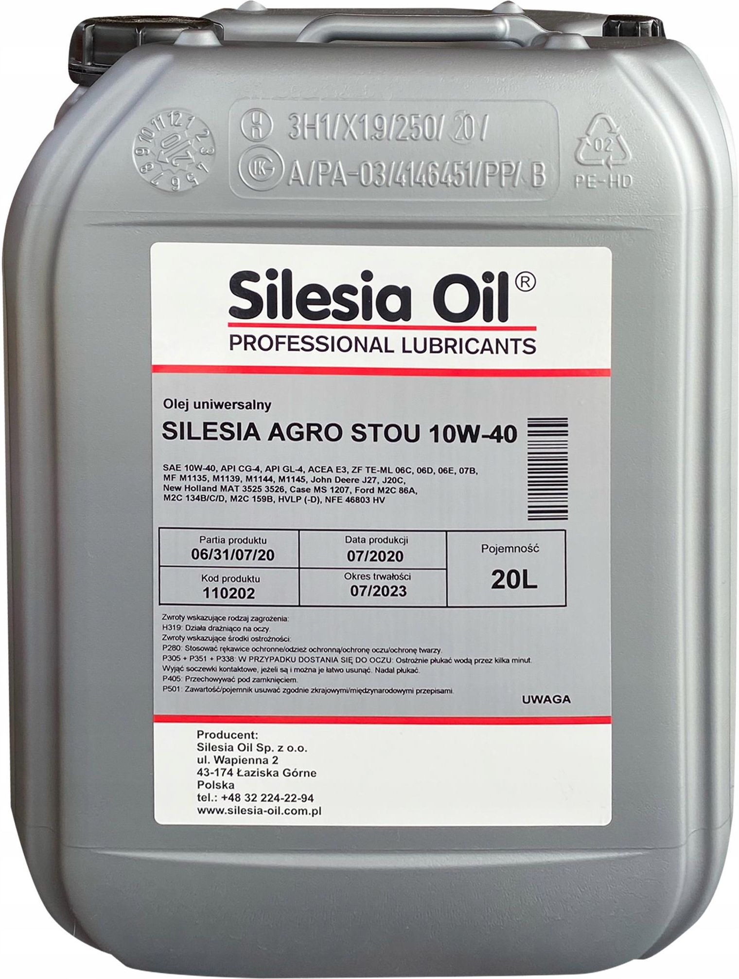 Silesia Oil Olej Wielofunkcyjny Agro Stou W L Opinie I Ceny Na