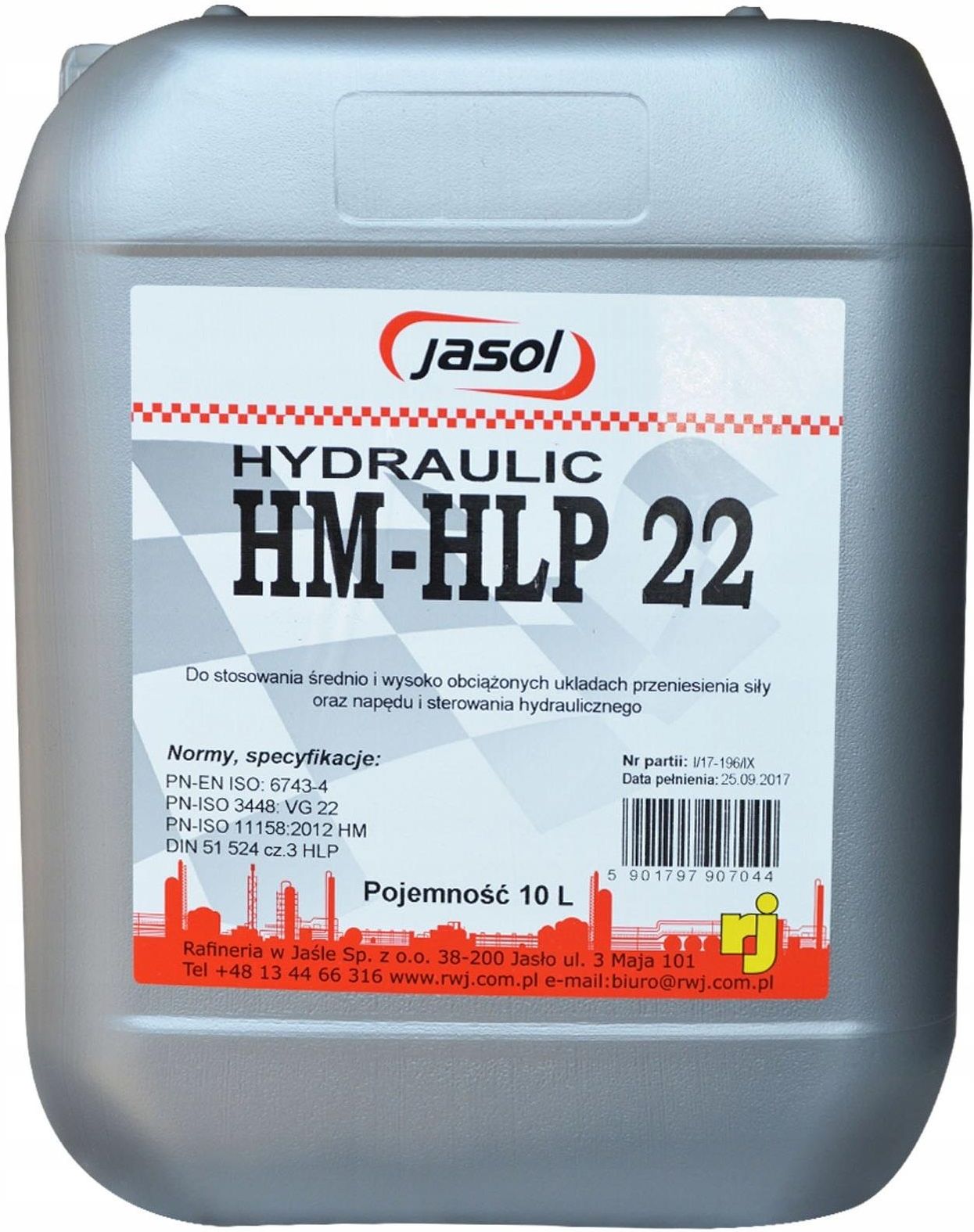 Jasol Olej Hydrauliczny Hlp 22 10L Opinie I Ceny Na Ceneo Pl